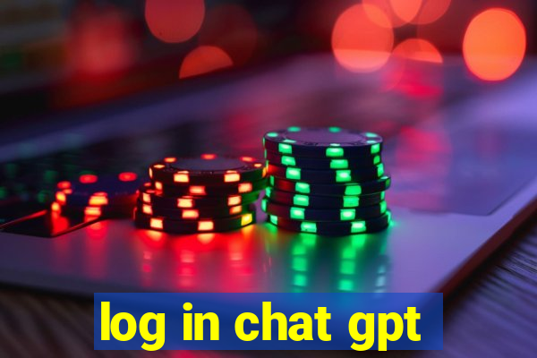 log in chat gpt